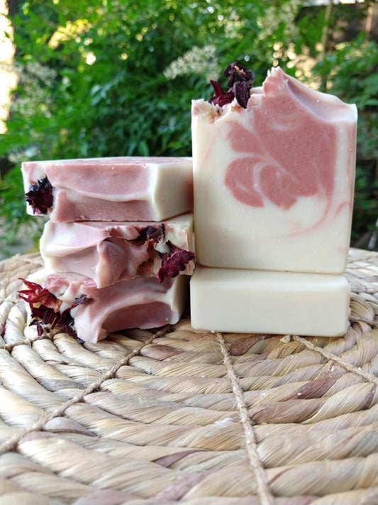 Hibiscus Flower Goat's Milk Soap